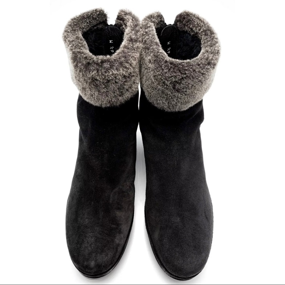 Stuart Weitzman Platform Wedge Ankle Bootie Sz 6.5 - image 2